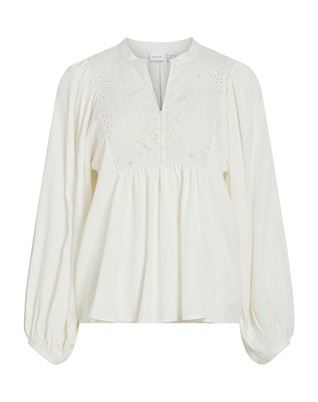 VITyra Lace Bluse - Snow White